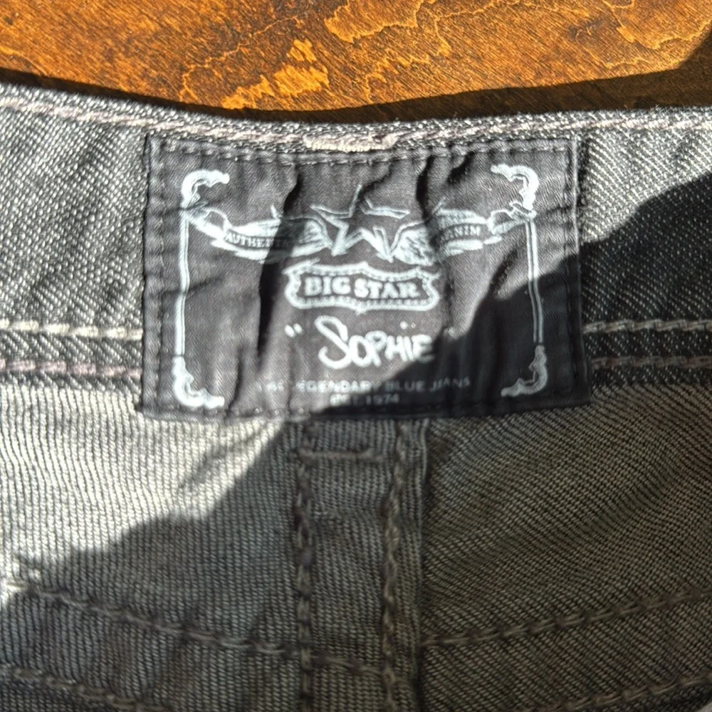 Big Star Black boot cut Denim Jeans - Picture 5 of 6